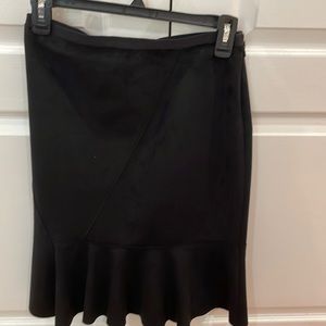 suede black skirt
